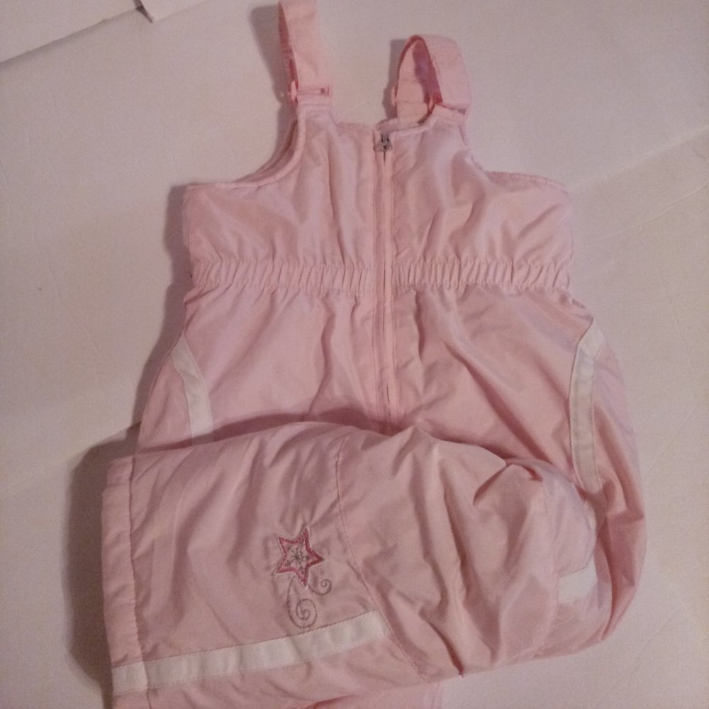 Girl's pink snow bib sz 3T - Picture 6 of 16
